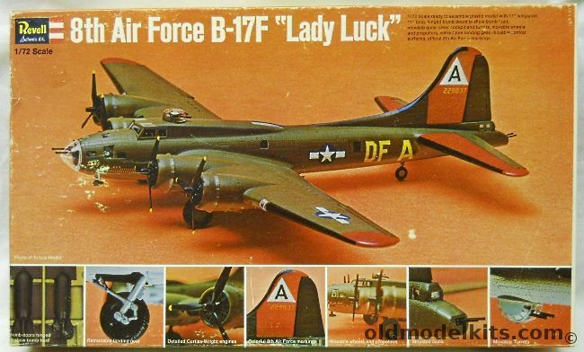 Revell 1/72 Boeing B-17F Flying Fortress 'Lady Luck' 8th Air Force, H209-200 plastic model kit